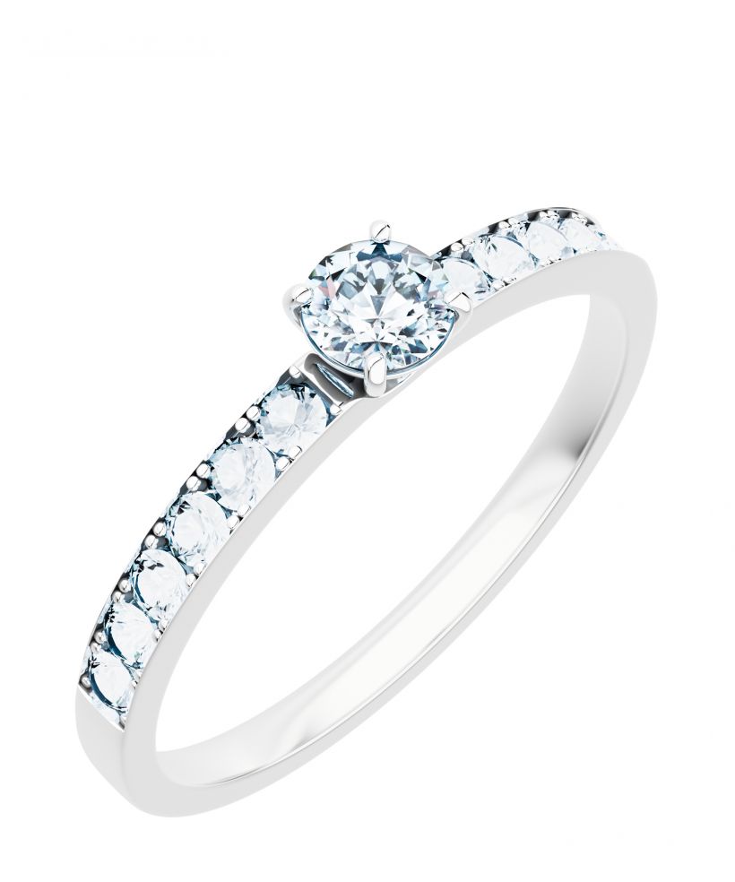 Prsten Bonore - Bílé Zlato 585 - Diamant 0,4 Ct