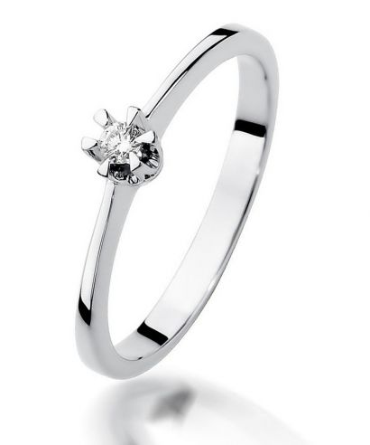 Prsten Bonore - Bílé Zlato 585 - Diamant 0,04 Ct