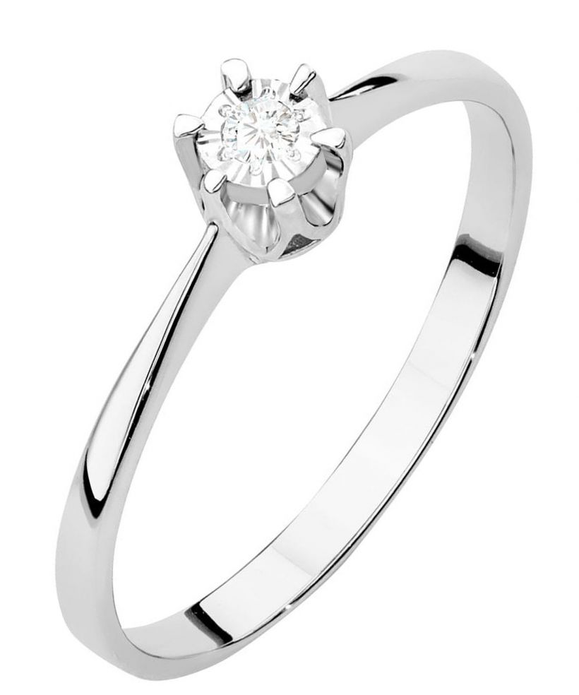 Prsten Bonore - Bílé Zlato 585 - Diamant 0,03 Ct
