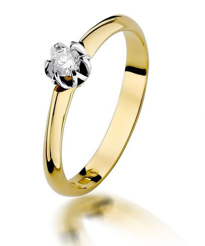 Prsten Bonore - Zlato 585 - Diamant 0,1 Ct
