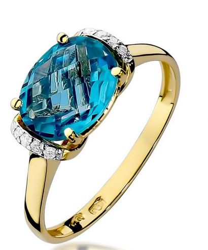 Prsten Bonore - Zlato 585 - Topaz 1,7 Ct