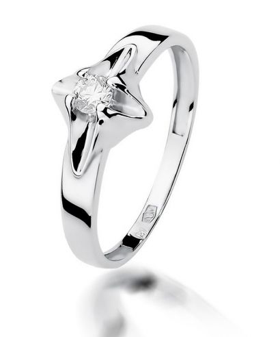 Prsten Bonore - Bílé Zlato 585 - Diamant 0,12 Ct