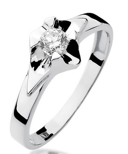 Prsten Bonore - Bílé Zlato 585 - Diamant 0,3 Ct