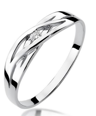 Prsten Bonore - Bílé Zlato 585 - Diamant 0,05 Ct