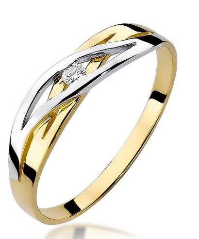 Prsten Bonore - Zlato 585 - Diamant 0,05 Ct