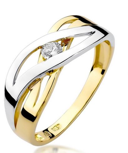 Prsten Bonore - Zlato 585 - Diamant 0,1 Ct