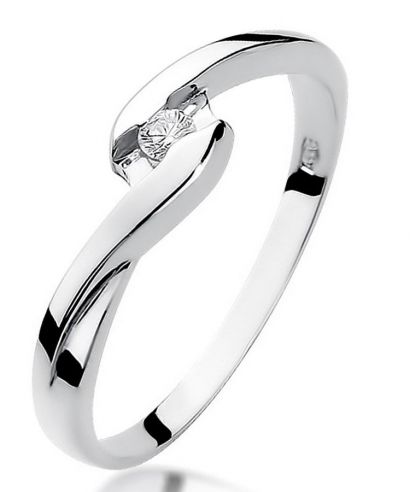 Prsten Bonore - Bílé Zlato 585 - Diamant 0,05 Ct
