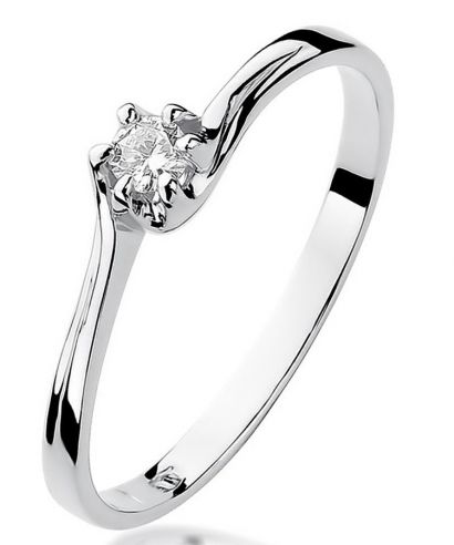 Prsten Bonore - Bílé Zlato 585 - Diamant 0,1 Ct