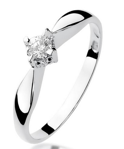Prsten Bonore - Bílé Zlato 585 - Diamant 0,12 Ct