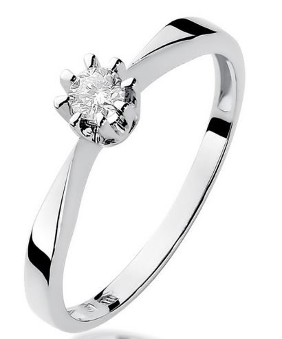 Prsten Bonore - Bílé Zlato 585 - Diamant 0,15 Ct