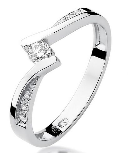 Prsten Bonore - Bílé Zlato 585 - Diamant 0,13 Ct