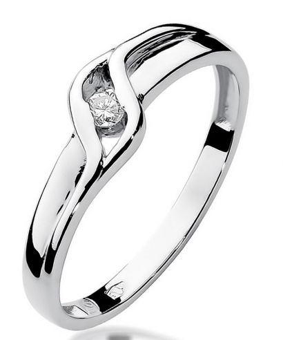 Prsten Bonore - Bílé Zlato 585 - Diamant 0,04 Ct