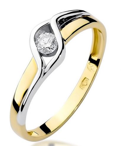 Prsten Bonore - Zlato 585 - Diamant 0,1 Ct