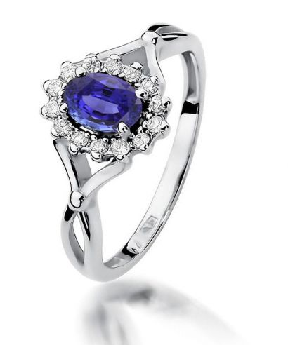 Prsten Bonore - Bílé Zlato 585 - Tanzanit 0,4 ct