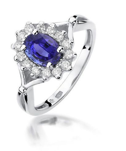 Prsten Bonore - Bílé Zlato 585 - Tanzanit 0,7 ct