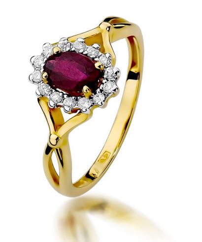 Prsten Bonore - Zlato 585 - Rubín 0,6 Ct