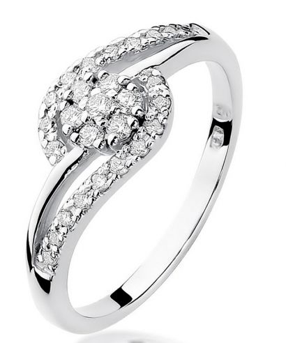 Prsten Bonore - Bílé Zlato 585 - Diamant 0,1 Ct