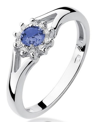 Prsten Bonore - Bílé Zlato 585 - Tanzanit 0,15 ct