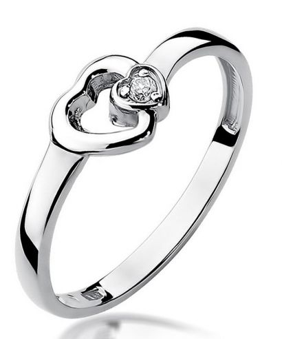 Prsten Bonore - Bílé Zlato 585 - Diamant 0,02 Ct