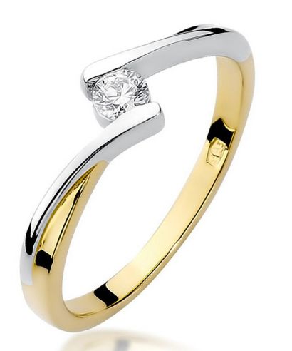 Prsten Bonore - Zlato 585 - Diamant 0,1 Ct