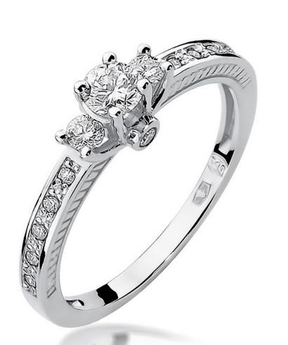 Prsten Bonore - Bílé Zlato 585 - Diamant 0,2 Ct
