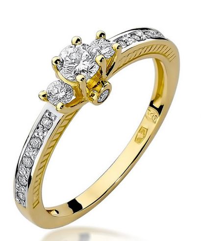 Prsten Bonore - Zlato 585 - Diamant 0,2 Ct