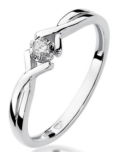 Prsten Bonore - Bílé Zlato 585 - Diamant 0,04 Ct