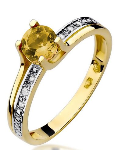 Prsten Bonore - Zlato 585 - Citrín 0,5 Ct