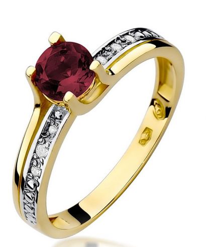 Prsten Bonore - Zlato 585 - Granát 0,6 Ct