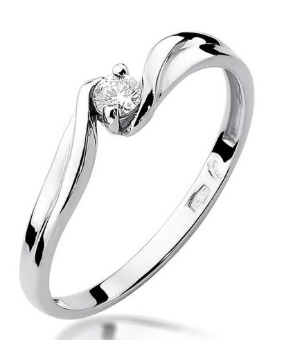 Prsten Bonore - Bílé Zlato 585 - Diamant 0,1 Ct