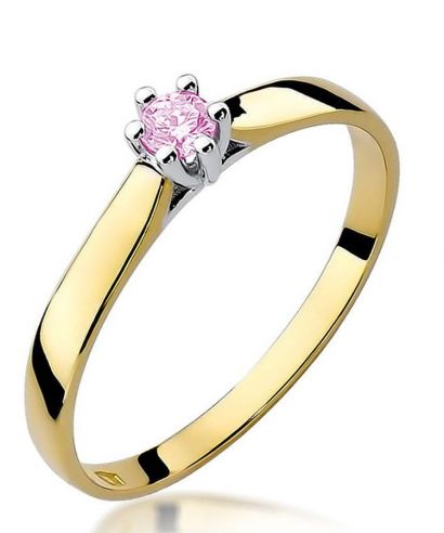 Prsten Bonore - Zlato 585 - Růžový Topaz 0,15 Ct