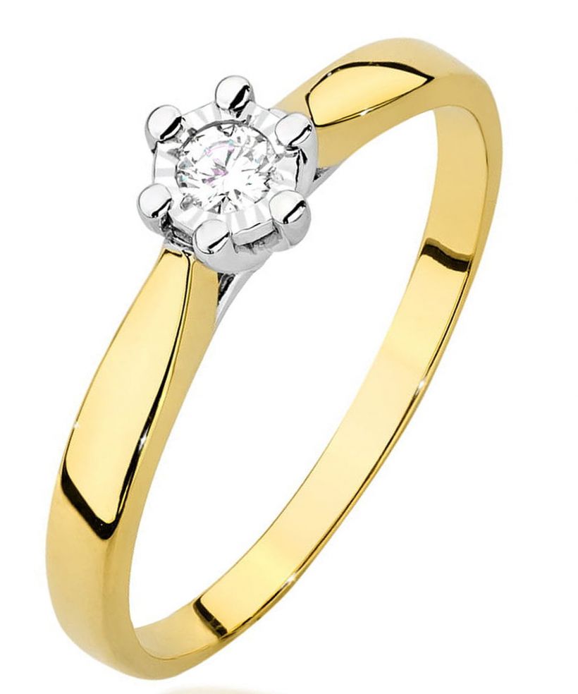 Prsten Bonore - Zlato 585 - Diamant 0,08 Ct