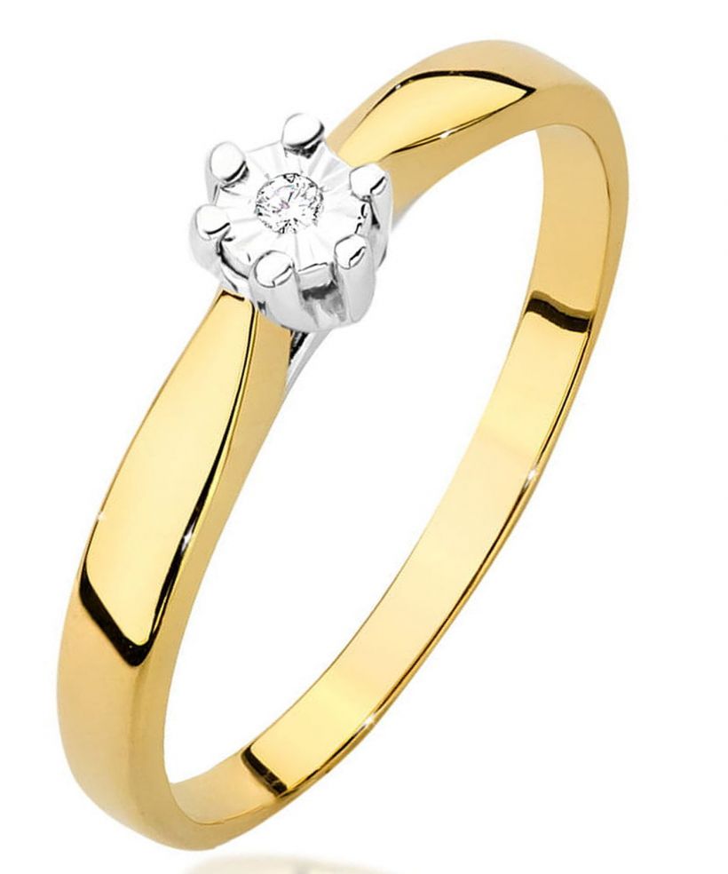 Prsten Bonore - Zlato 585 - Diamant 0,01 Ct