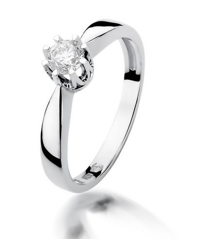 Prsten Bonore - Bílé Zlato 585 - Diamant 0,3 Ct