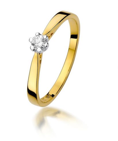 Prsten Bonore - Zlato 585 - Diamant 0,1 Ct