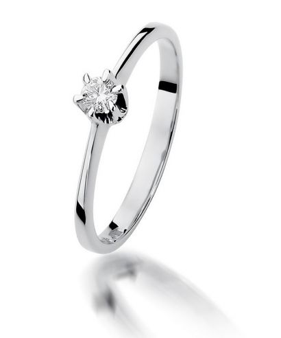 Prsten Bonore - Bílé Zlato 585 - Diamant 0,1 Ct
