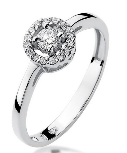 Prsten Bonore - Bílé Zlato 585 - Diamant 0,12 Ct