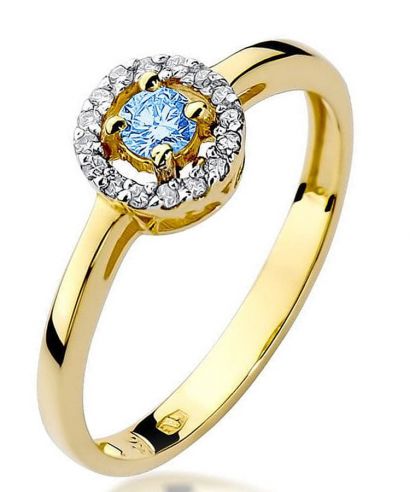 Prsten Bonore - Zlato 585 - Topaz 0,15 Ct
