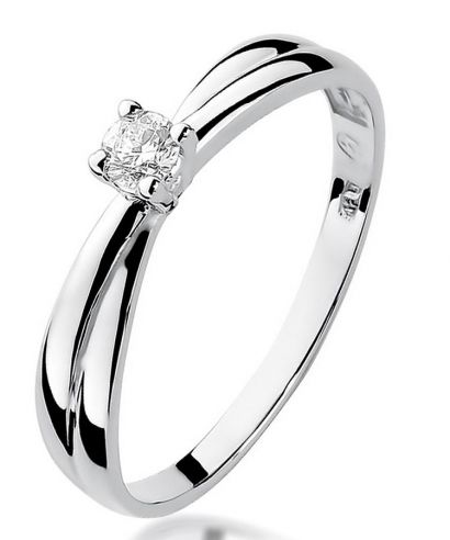 Prsten Bonore - Bílé Zlato 585 - Diamant 0,1 Ct