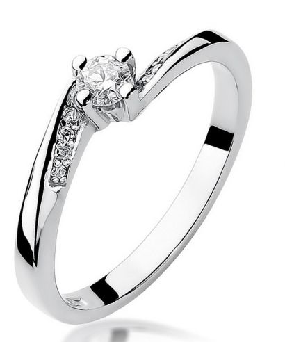 Prsten Bonore - Bílé Zlato 585 - Diamant 0,15 Ct