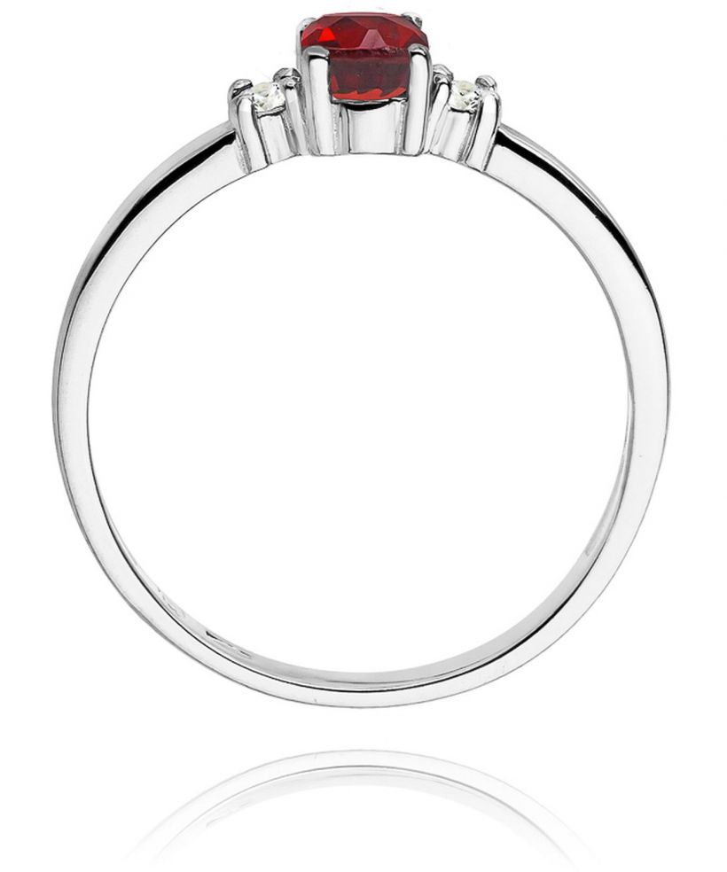 Prsten Bonore - Bílé Zlato 585 - Rubín 0,6 ct