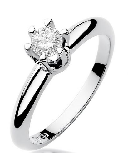 Prsten Bonore - Bílé Zlato 585 - Diamant 0,3 Ct
