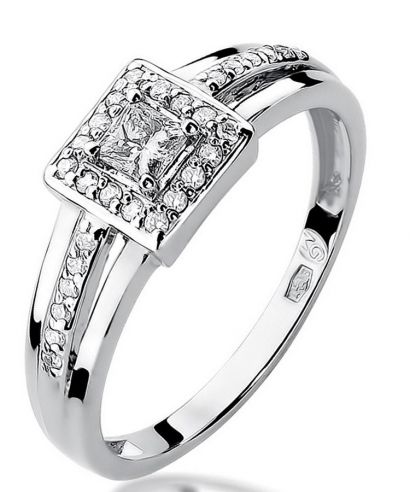 Prsten Bonore - Bílé Zlato 585 - Diamant 0,15 Ct