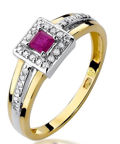 Prsten Bonore - Zlato 585 - Rubín 0,2 Ct