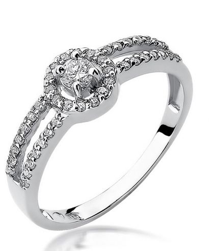 Prsten Bonore - Bílé Zlato 585 - Diamant 0,1 Ct