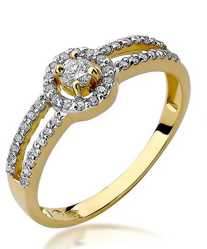Prsten Bonore - Zlato 585 - Diamant 0,1 Ct