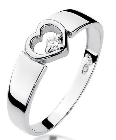 Prsten Bonore - Bílé Zlato 585 - Diamant 0,04 Ct