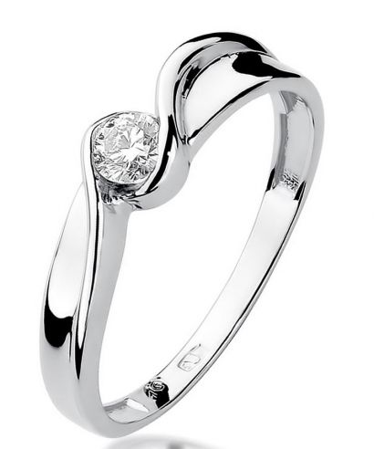 Prsten Bonore - Bílé Zlato 585 - Diamant 0,15 Ct