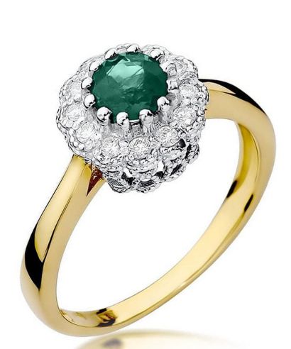 Prsten Bonore - Zlato 585 - Smaragd 0,5 Ct