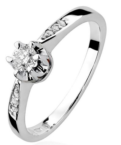Prsten Bonore - Bílé Zlato 585 - Diamant 0,2 Ct